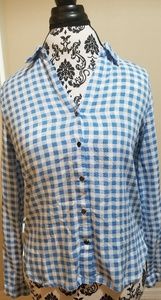 Love Tree LA • Blue Gingham Top